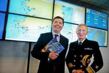 Image of the Minister for Transport, Tourism and Sport, Paschal Donohoe, TD, launching a new Maritime Safety Strategy 2015 – 2019.