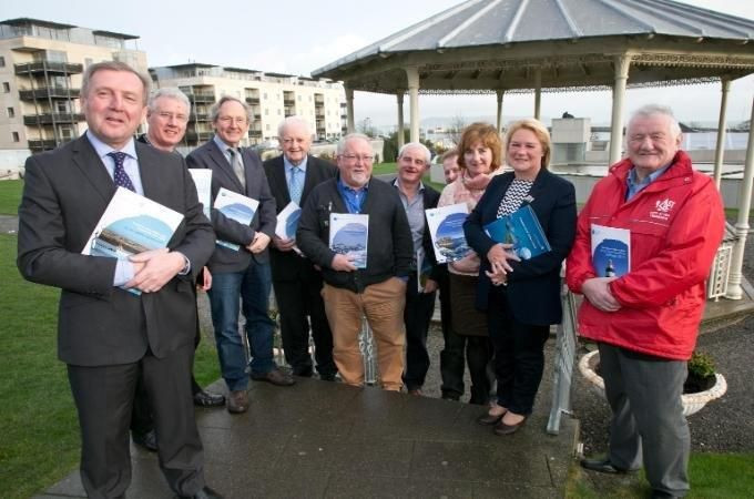 Minister Creed pictured with FLAG Group representatives.